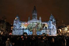 Glasgow's War Light show (2) 